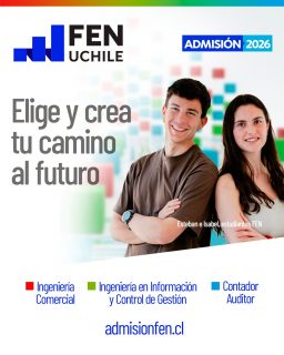🎓✨ ¡Ya están publicadas las Nuevas Mallas Curriculares FEN!
Diseñadas para prepararte frente a los desafíos de un mundo global, dinámico y en constante transformación 🌍💡

En la FEN UCHILE seguimos innovando para ofrecerte una formación más flexible, actualizada y conectada con las demandas del futuro. Por eso, nuestras nuevas mallas incorporan:

✅ Mayor flexibilidad curricular, con más electivos y Minors para que puedas personalizar tu camino académico.
✅ Aprendizaje práctico e innovación, a través de cursos Capstone y la posibilidad de articular directamente con programas de postgrado.
✅ Contenidos renovados y de vanguardia, integrando tecnología, analítica de datos e inteligencia artificial en tu formación.

📚 Conoce todos los detalles de las Mallas 2026 en admisionfen.cl/mallas2026/ o en el link de la BIO.

🚀 ¡La FEN te prepara para el mundo que viene