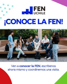 ✨ Sabemos que elegir carrera es una decisión importante, ¡y queremos ayudarte! Si la FEN está en tu radar, te invitamos a visitarnos para que sientas el ambiente de la Facultad por ti mismo/a.

Puedes venir en grupo con tu colegio, con amigos/as o solo/a para preguntar todo con calma: el equipo de Admisión y nuestros embajadores te estaremos esperando para despejar cualquier duda. 🤜🤛

📍 ¿Te animas? Escríbenos un correo a admisioncarreras@fen.uchile.cl y coordinamos el día de tu visita.

¡No te quedes con las ganas de conocer la FEN! 🏳️‍