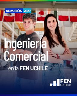 Formamos profesionales para liderar los desafíos del mundo actual. 🚀📊

Obtén una formación integral en economía y negocios, con una malla exigente, flexible y actualizada, que incorpora tecnología, datos e Inteligencia Artificial aplicada.

Desarrolla pensamiento crítico, capacidades analíticas y una mirada estratégica, en un entorno diverso, inclusivo, innovador y respetuoso de las ideas.

Estudia Ingeniería Comercial en la FEN UCHILE. 🎓
Conoce más en admisionfen.cl