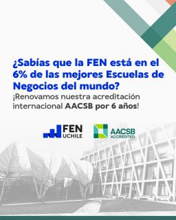 Elegir dónde estudiar tu carrera es una de las decisiones más importantes de tu vida, y contar con el respaldo de una facultad con estándares internacionales marca una gran diferencia. 🌐
Hace pocos días renovamos por el periodo máximo de 6 años la acreditación AACSB, una de las evaluaciones más exigentes para escuelas de negocios a nivel mundial.
¿Por qué es clave para ti cuando postulas a la universidad? Porque avala que la formación académica, nuestros profesores, la investigación y la conexión con el entorno en Ingeniería Comercial, Contador Auditor e Ingeniería en Información y Control de Gestión responden a los más altos estándares globales. 📈🎓
👉 Entra a admisionfen.cl o revisa el link de nuestra bio para conocer todas nuestras vías de admisión.