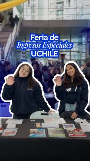 🎤💙 El pasado sábado recorriendo la Feria de Ingresos Especiales de la UCHILE con micrófono en mano, para preguntar algunas cosas a quienes nos visitaron…

¿Conocían las vías de admisión especial? ¿Qué carreras sueñan estudiar? ¿Y qué les pareció el campus en su primera visita? 👀
