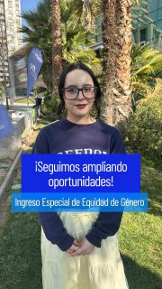 💭 Paz, egresada de la FEN, nos cuenta su experiencia en la Facultad y cómo el Ingreso Especial de Equidad de Género abrió el camino para comenzar su formación universitaria. 

Este mecanismo busca ampliar las oportunidades de acceso y construir una Facultad más diversa e inclusiva. 

🔎 Conoce más sobre este ingreso especial y cómo postular en admisionfen.cl