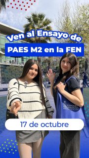 📝 Te invitamos a participar en el Pilotaje PAES Oficial DEMRE, que se realizará en nuestro campus este sábado 17 de octubre. Es la oportunidad perfecta para medir tus tiempos, vivir la experiencia en un entorno universitario real y llegar con la máxima confianza a la rendición.

Asegura tu lugar e inscríbete a través del link de nuestra bio.