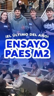 ¡Así se vivió el último ensayo PAES M2del año en nuestra casa! 📐⚡

El sábado pasado nuestras salas se llenaron de concentración para medir conocimientos en la M2. Sabemos el esfuerzo que hay detrás de cada jornada de estudio, así que ahora solo queda respirar hondo y confiar en lo aprendido.

¡Muchísimo éxito en la prueba y ojalá nos encontremos caminando por los patios de la FEN este 2027! 🏛️💙